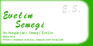 evelin semegi business card